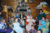 Students in Galena learning about school life in the old days